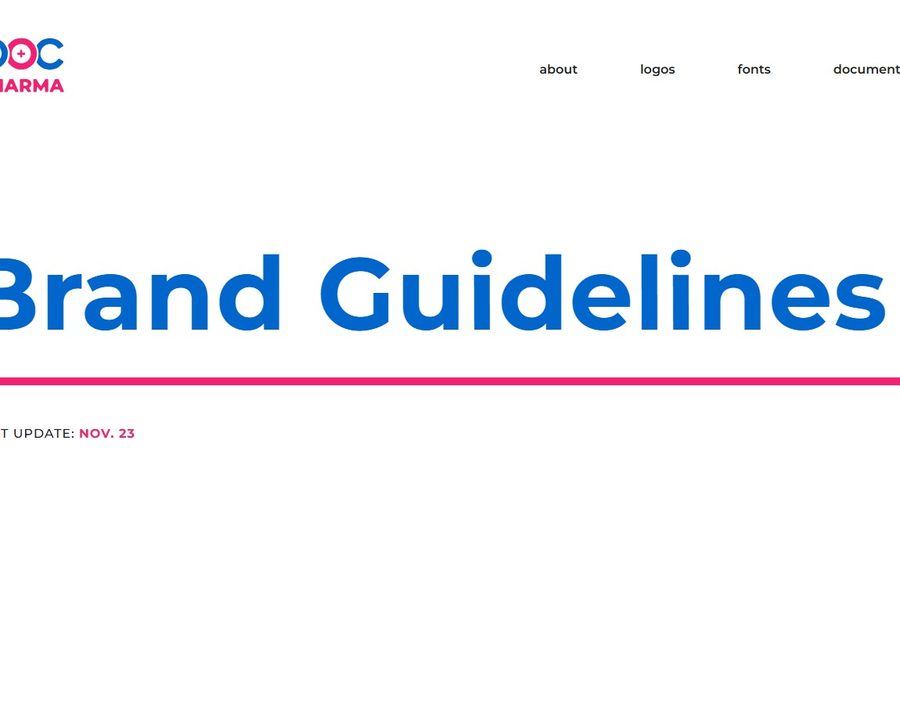 POC Pharma brand guidelines, live